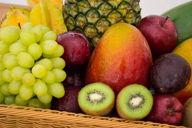 Basket of assorted fruits