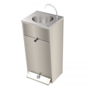 A hands free CWS 248 hand washing station 