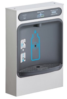 Hands free water cooler unit.