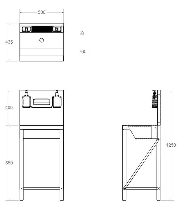 Freestanding Hospital Wash Unit Specifications