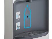 Hands free water cooler unit.